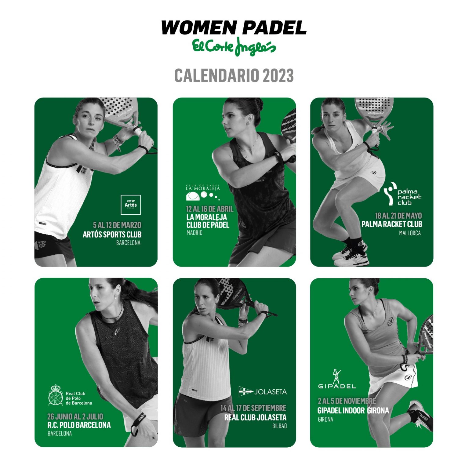 Cartel Torneo Women Padel Organizado por El Corte Inglés